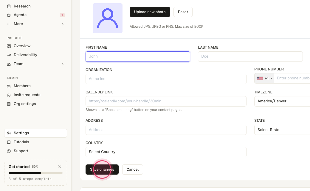 Step 4: Click "Save changes".