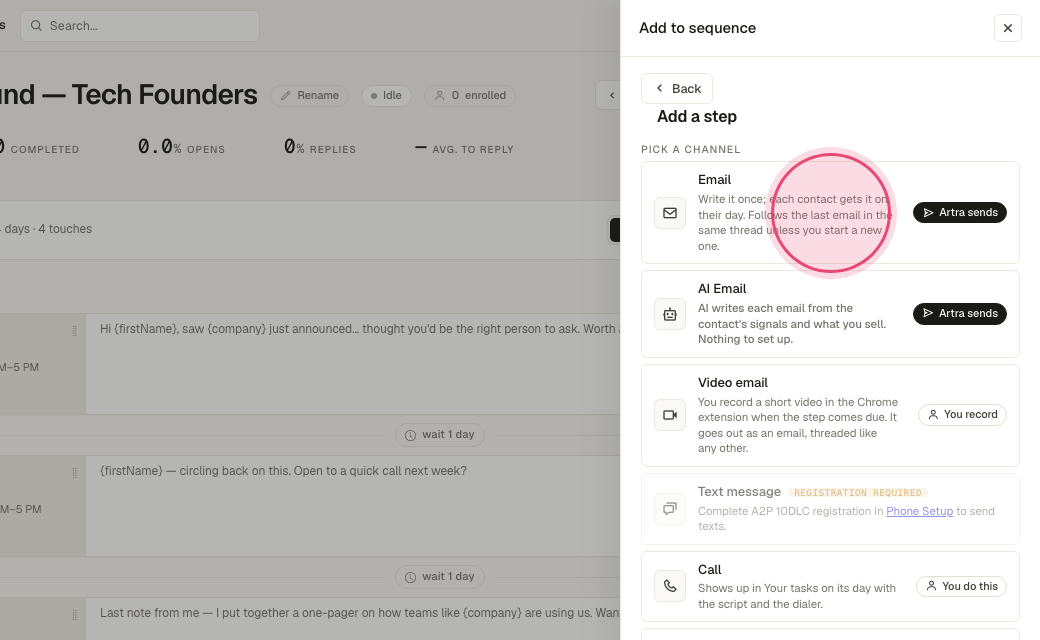 Step 3: Choose "Email".