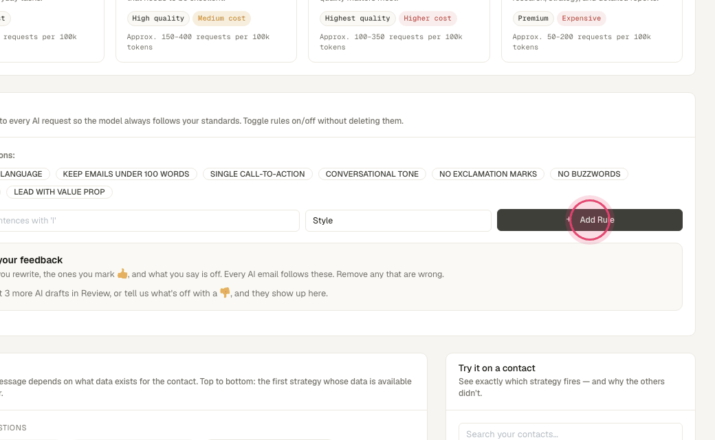 Step 7: Click "Add Rule".