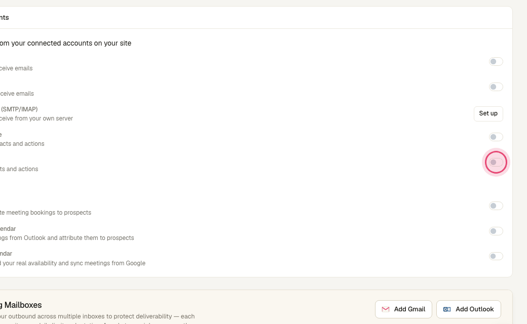 Step 2: HubSpot works the same way. Emails, calls and meetings Artra logs are written back to the contact in the CRM.