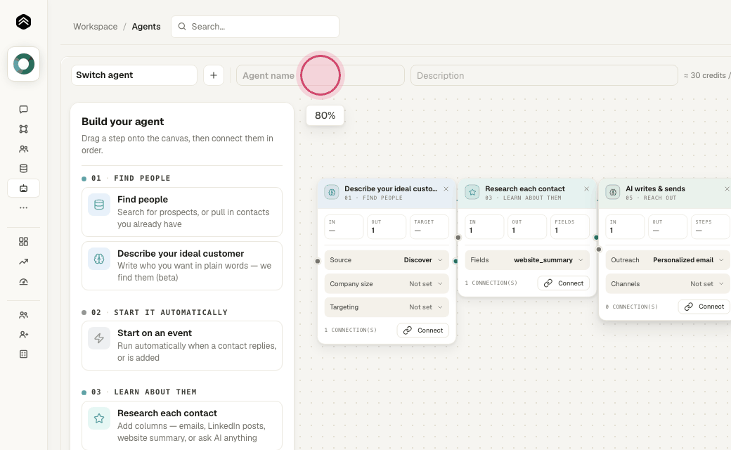 Step 6: Type a name for the agent.