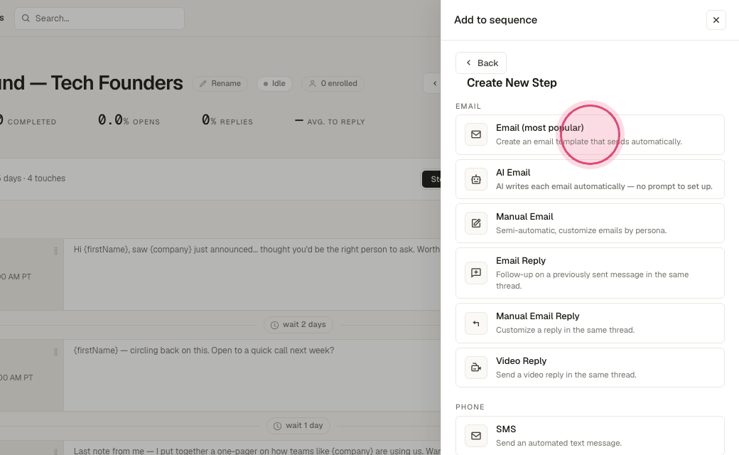Step 3: Choose "Email".