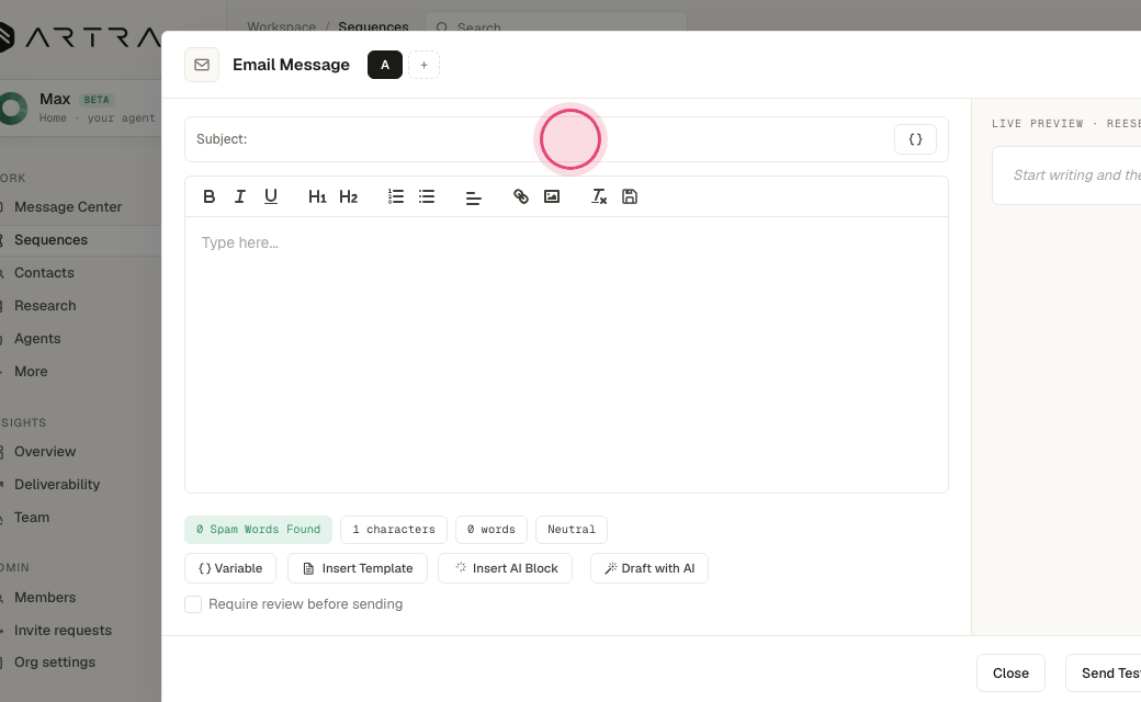 Step 4: Write the email once.