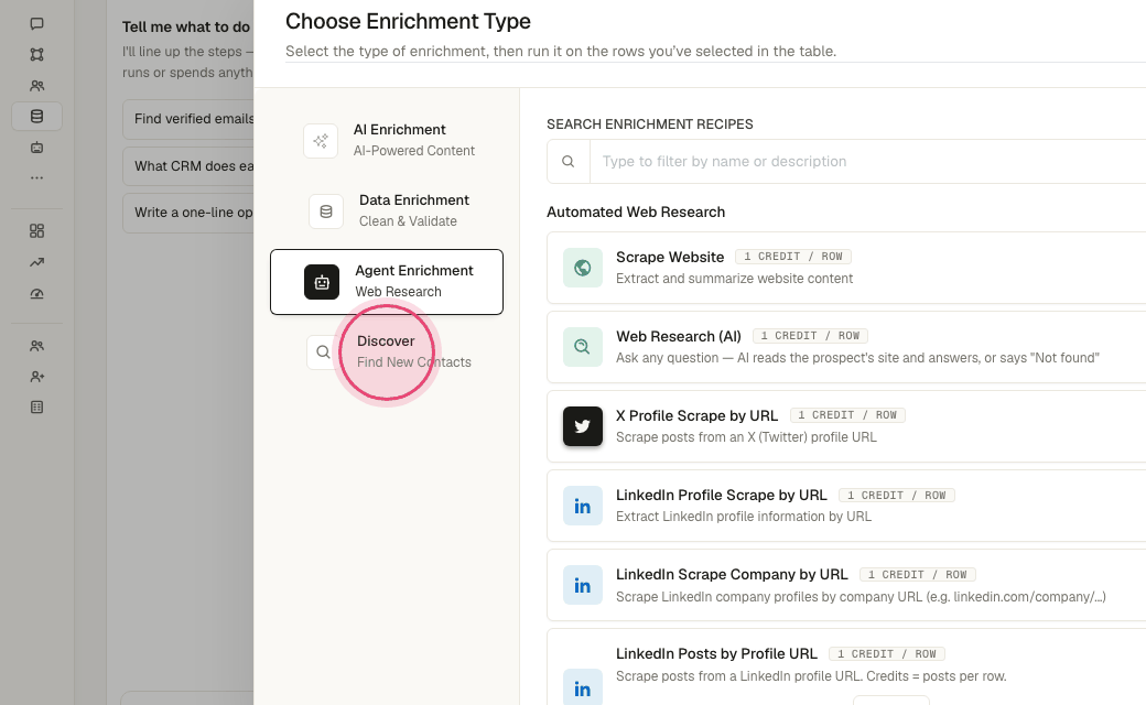 Step 7: Click "Discover".