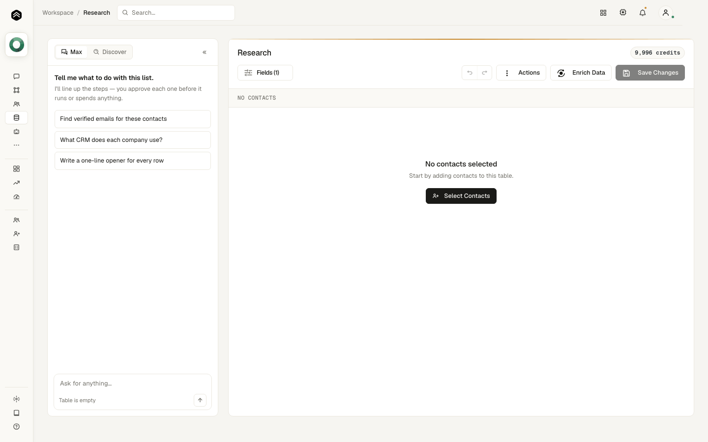 Step 5: ...AI enrichments on Research...