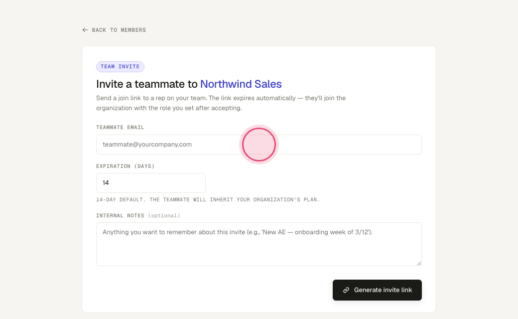 Step 3: Type their email.