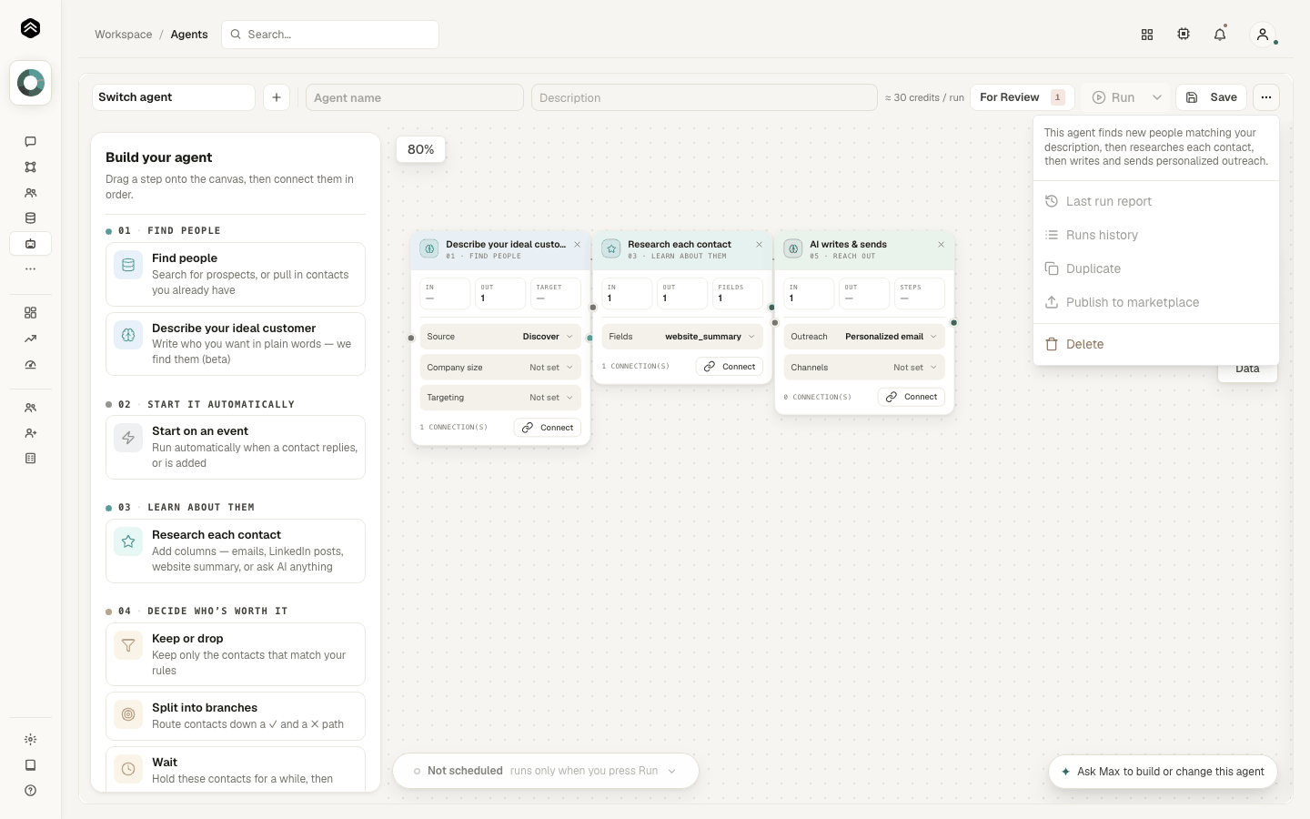 Step 4: Give it a marketplace name and description, choose which sequences to share with it, and accept the terms.